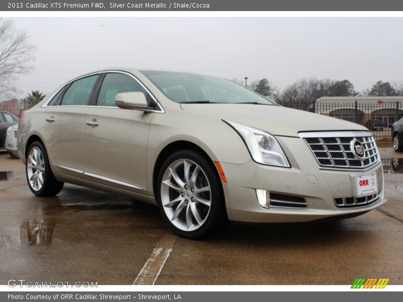Silver Coast Metallic / Shale/Cocoa 2013 Cadillac XTS Premium FWD