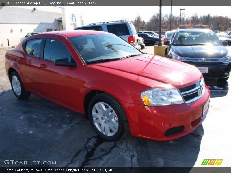 Redline 2-Coat Pearl / Black 2012 Dodge Avenger SE