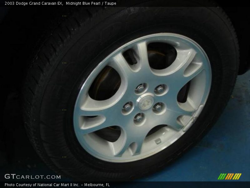 Midnight Blue Pearl / Taupe 2003 Dodge Grand Caravan EX