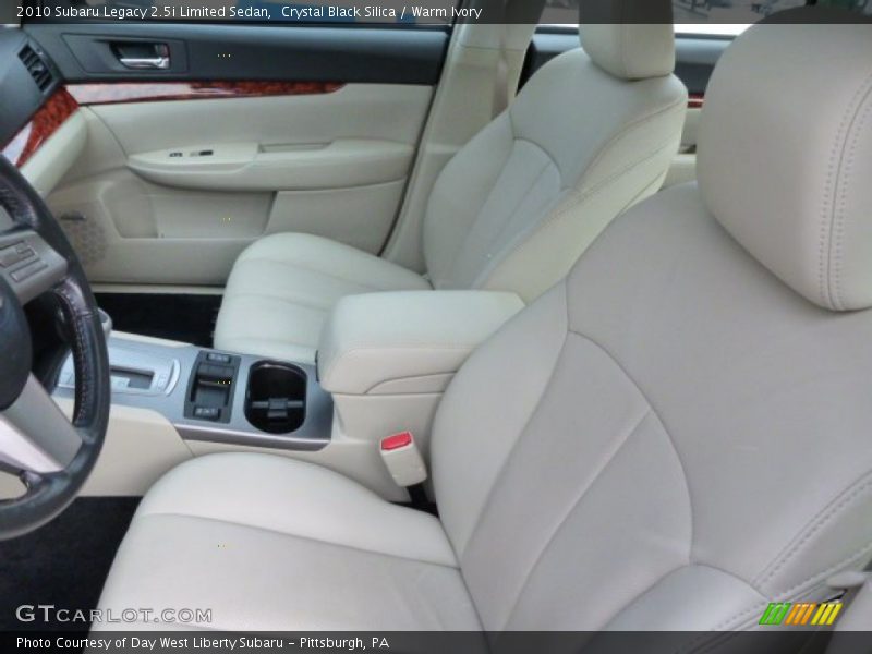 Front Seat of 2010 Legacy 2.5i Limited Sedan