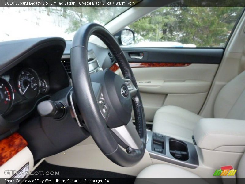 Crystal Black Silica / Warm Ivory 2010 Subaru Legacy 2.5i Limited Sedan