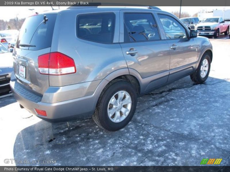 Ebony Black / Black 2009 Kia Borrego EX V6 4x4
