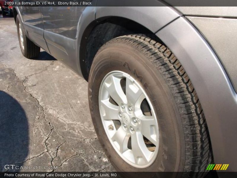 Ebony Black / Black 2009 Kia Borrego EX V6 4x4