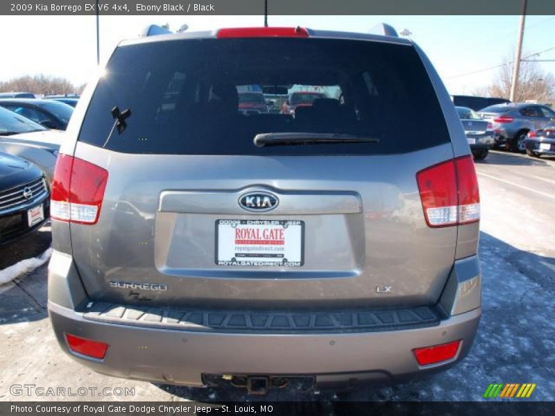 Ebony Black / Black 2009 Kia Borrego EX V6 4x4
