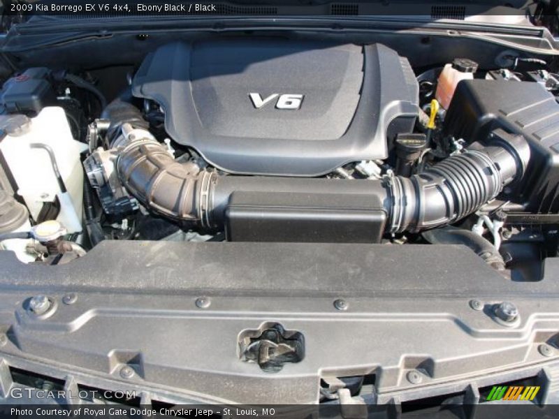 Ebony Black / Black 2009 Kia Borrego EX V6 4x4