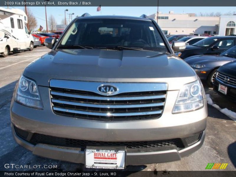 Ebony Black / Black 2009 Kia Borrego EX V6 4x4