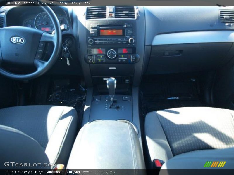 Ebony Black / Black 2009 Kia Borrego EX V6 4x4