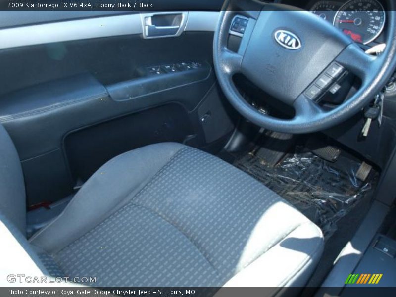 Ebony Black / Black 2009 Kia Borrego EX V6 4x4