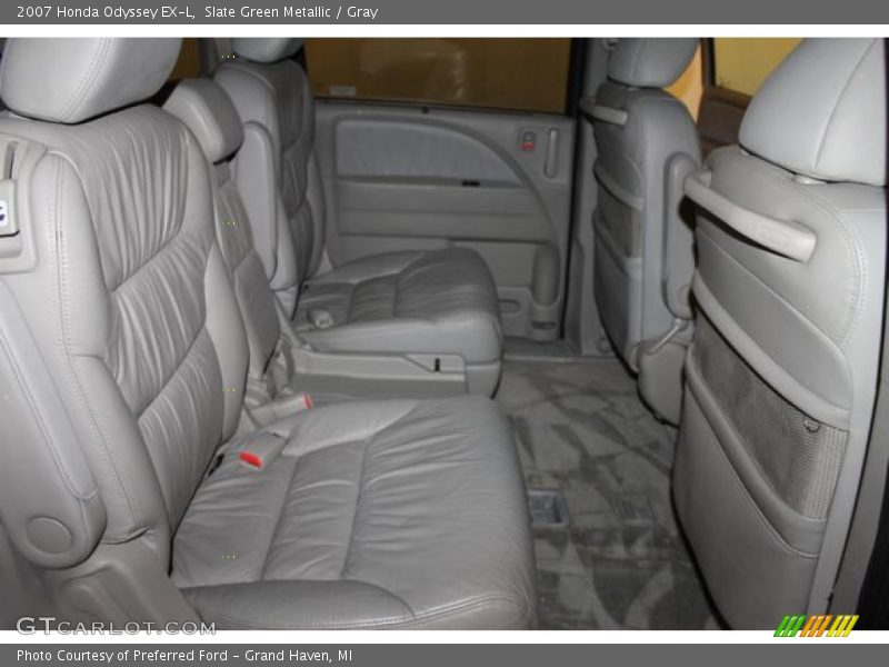 Slate Green Metallic / Gray 2007 Honda Odyssey EX-L