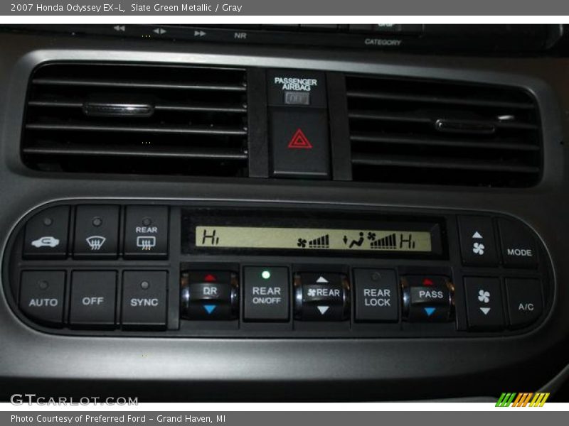 Slate Green Metallic / Gray 2007 Honda Odyssey EX-L