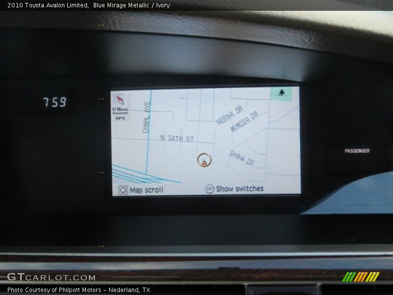 Blue Mirage Metallic / Ivory 2010 Toyota Avalon Limited