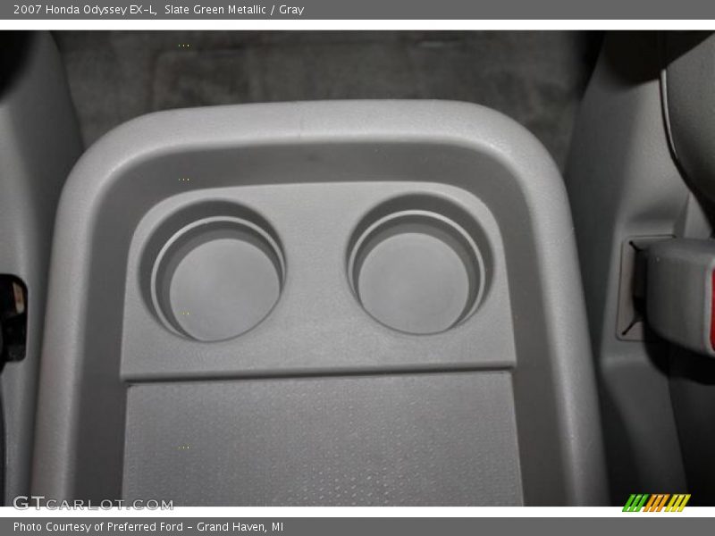 Slate Green Metallic / Gray 2007 Honda Odyssey EX-L