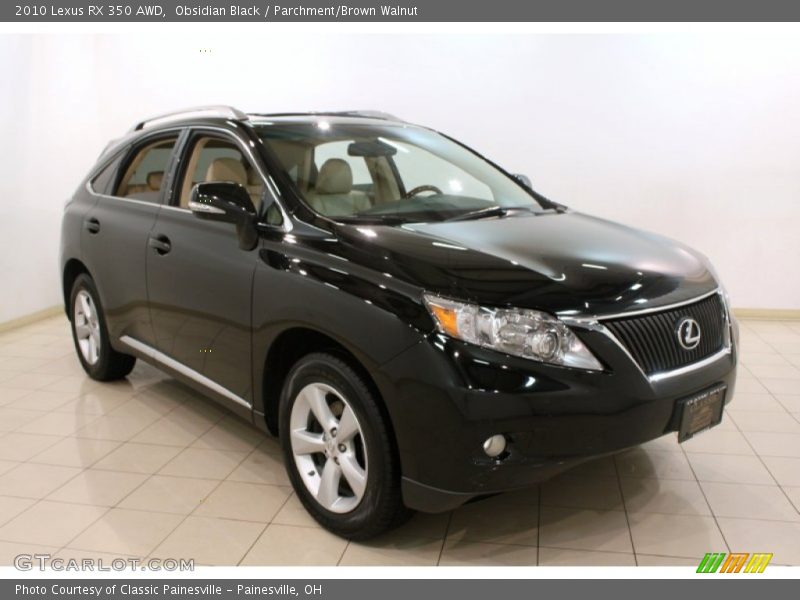Obsidian Black / Parchment/Brown Walnut 2010 Lexus RX 350 AWD