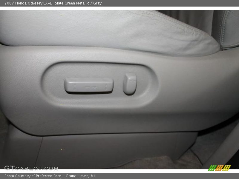Slate Green Metallic / Gray 2007 Honda Odyssey EX-L