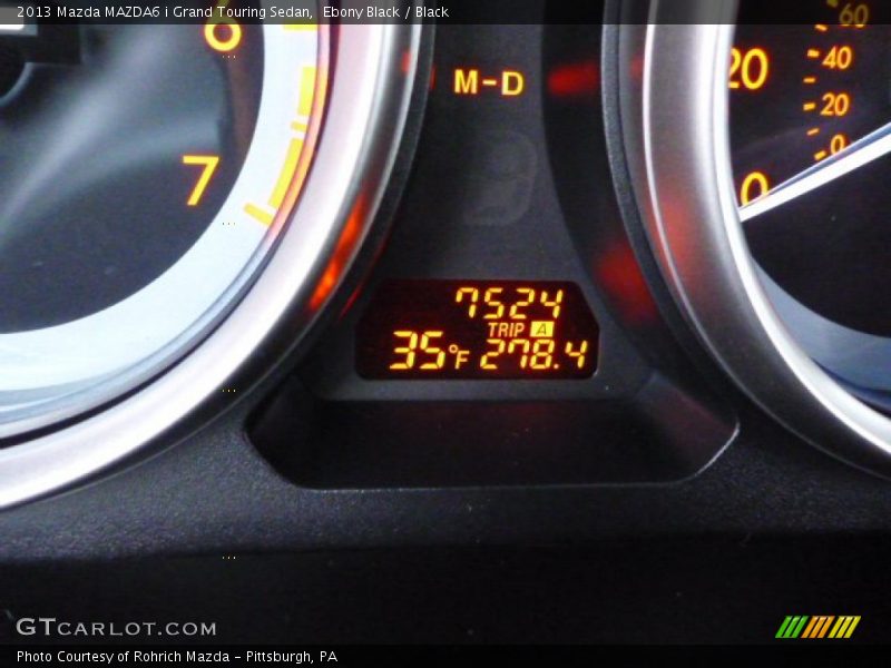 Ebony Black / Black 2013 Mazda MAZDA6 i Grand Touring Sedan