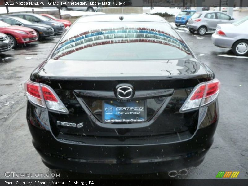 Ebony Black / Black 2013 Mazda MAZDA6 i Grand Touring Sedan