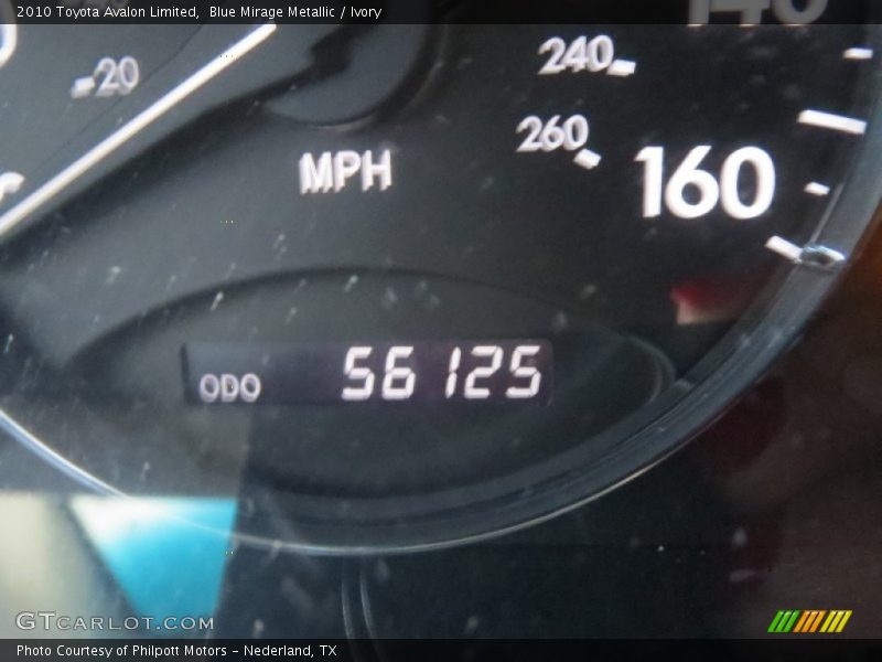 Blue Mirage Metallic / Ivory 2010 Toyota Avalon Limited