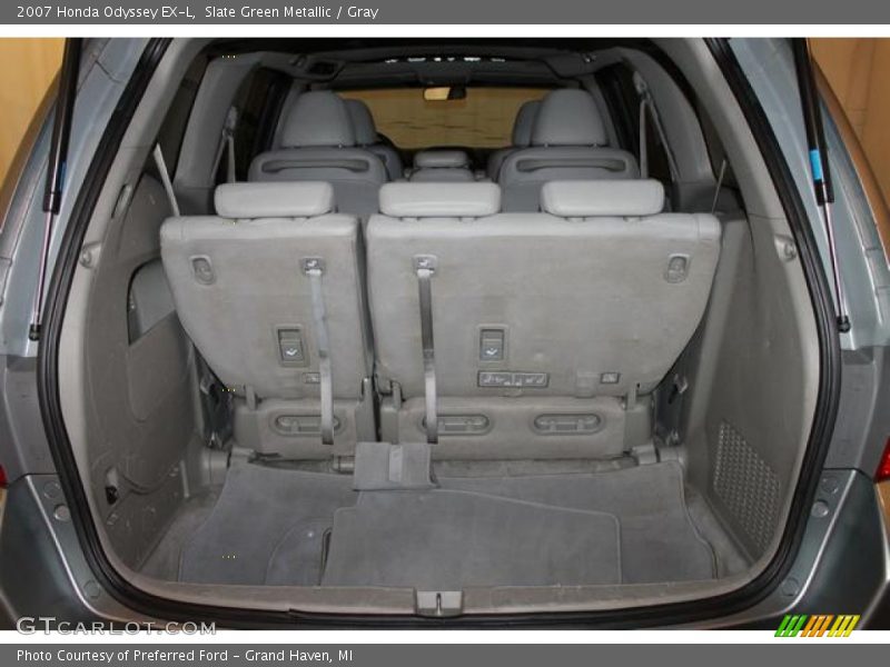 Slate Green Metallic / Gray 2007 Honda Odyssey EX-L