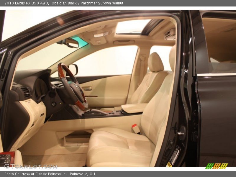 Obsidian Black / Parchment/Brown Walnut 2010 Lexus RX 350 AWD