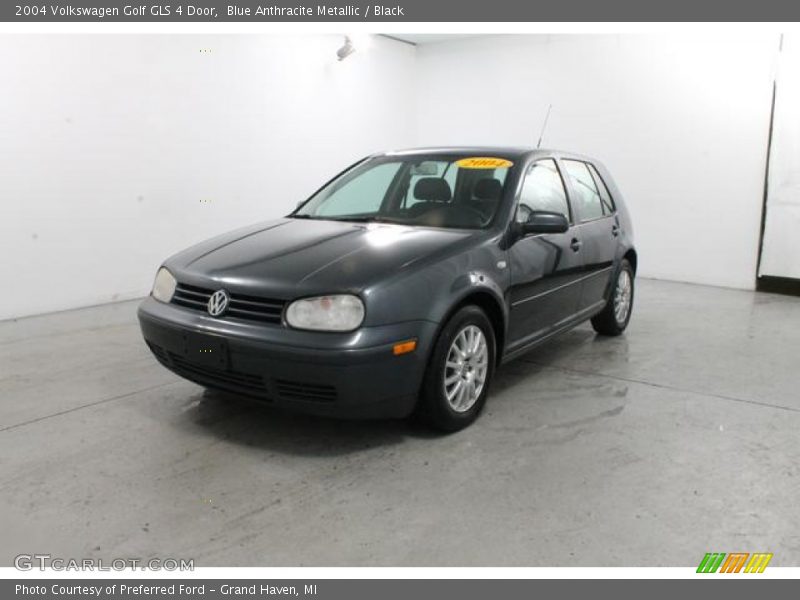 Blue Anthracite Metallic / Black 2004 Volkswagen Golf GLS 4 Door