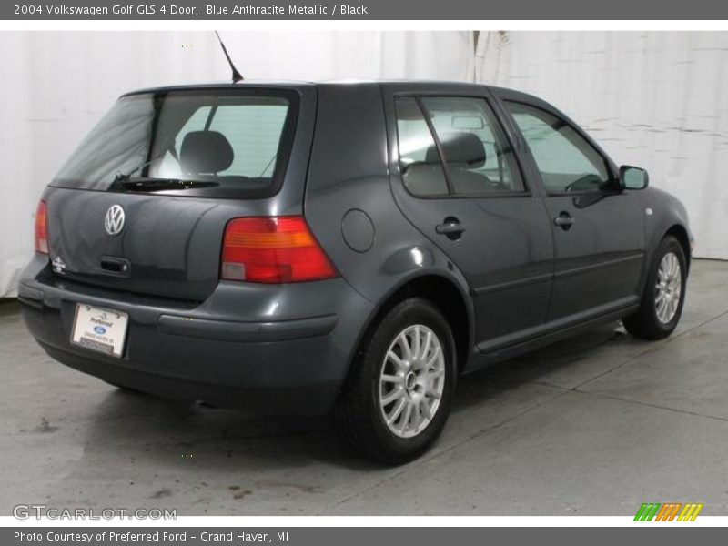 Blue Anthracite Metallic / Black 2004 Volkswagen Golf GLS 4 Door