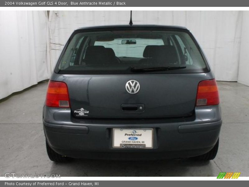 Blue Anthracite Metallic / Black 2004 Volkswagen Golf GLS 4 Door
