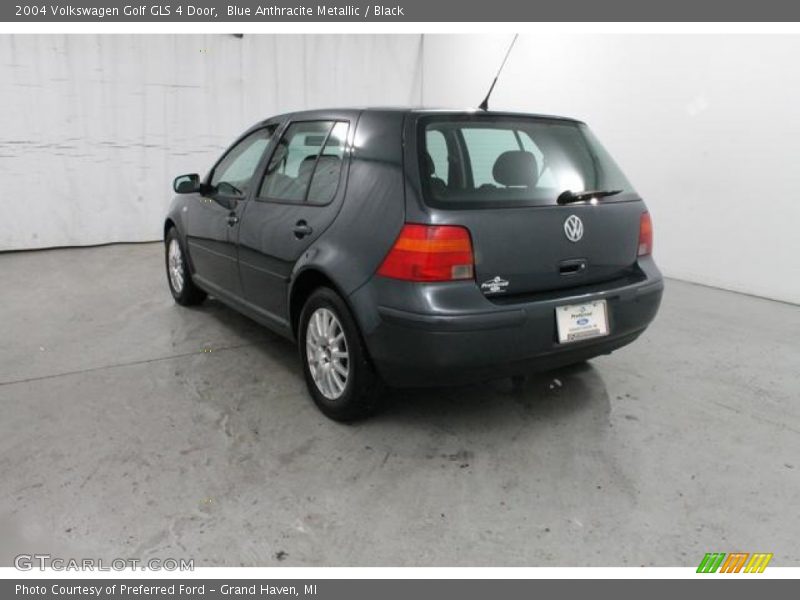 Blue Anthracite Metallic / Black 2004 Volkswagen Golf GLS 4 Door