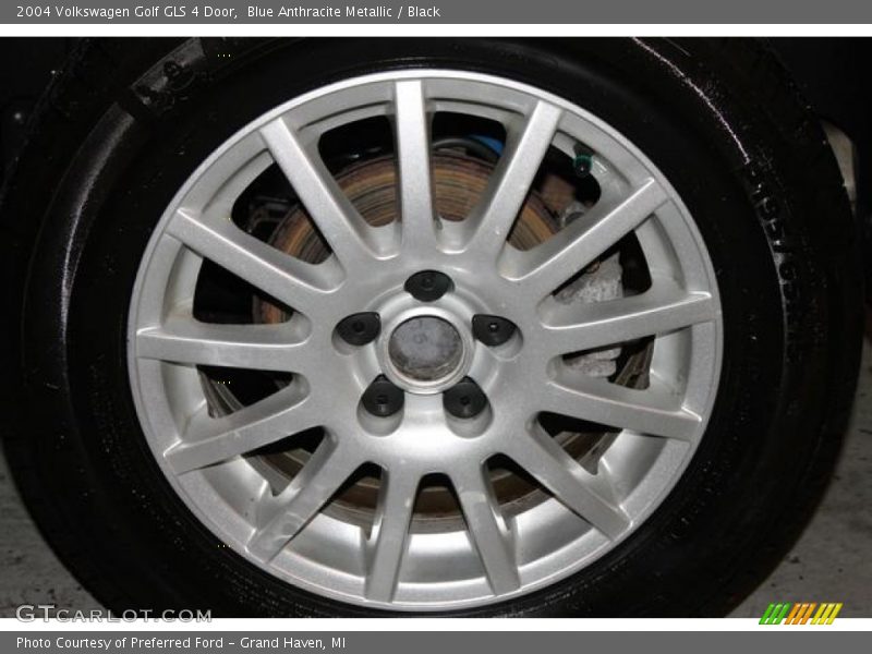 Blue Anthracite Metallic / Black 2004 Volkswagen Golf GLS 4 Door