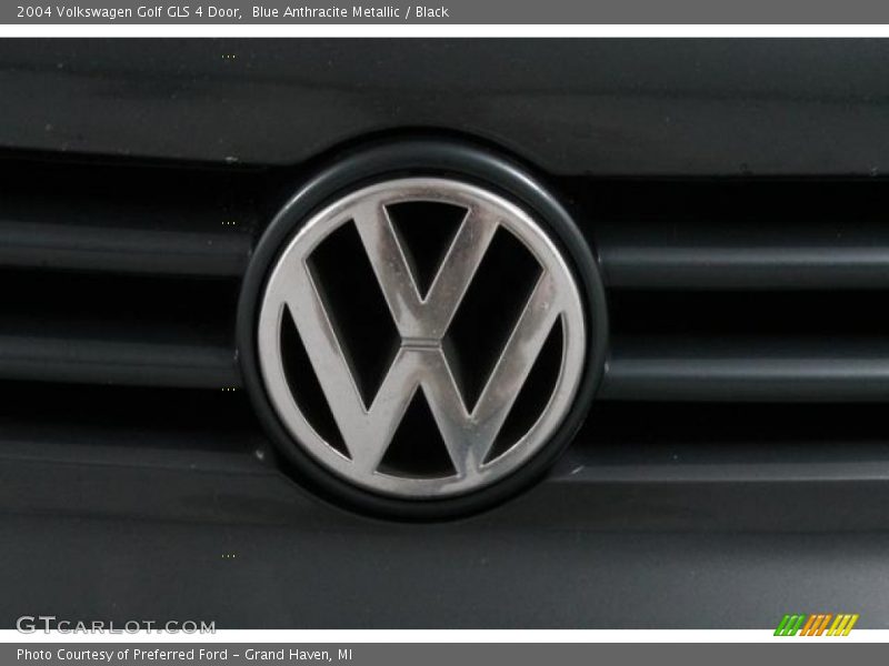 Blue Anthracite Metallic / Black 2004 Volkswagen Golf GLS 4 Door