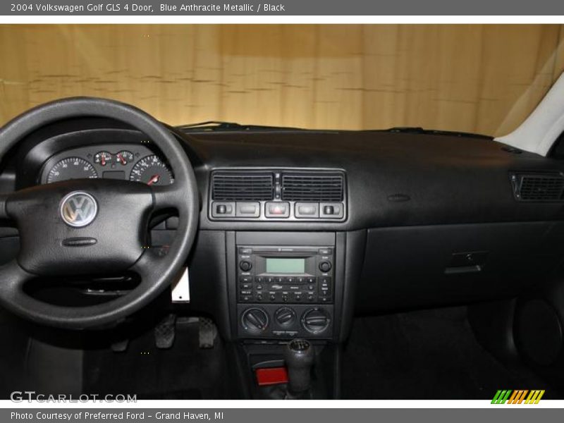 Blue Anthracite Metallic / Black 2004 Volkswagen Golf GLS 4 Door