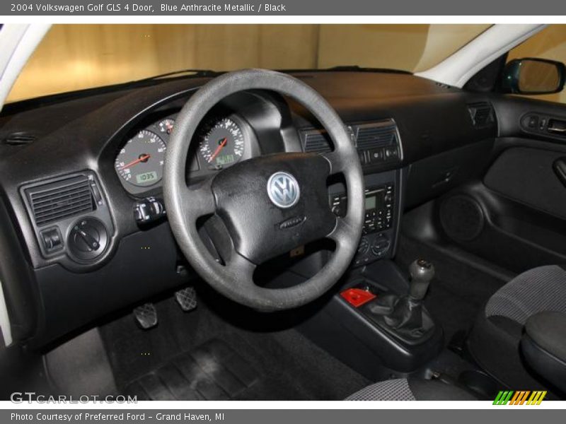 Blue Anthracite Metallic / Black 2004 Volkswagen Golf GLS 4 Door
