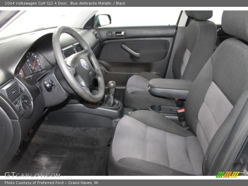 Blue Anthracite Metallic / Black 2004 Volkswagen Golf GLS 4 Door