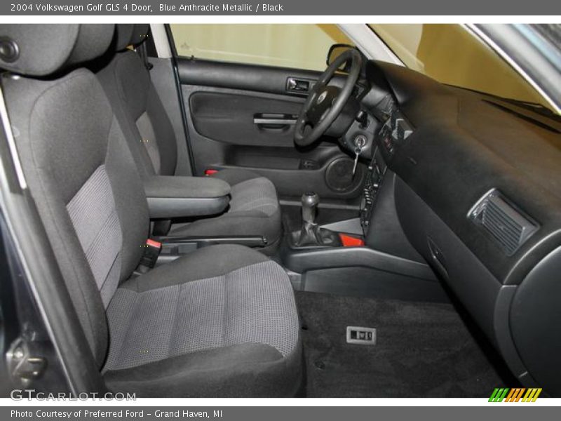 Blue Anthracite Metallic / Black 2004 Volkswagen Golf GLS 4 Door