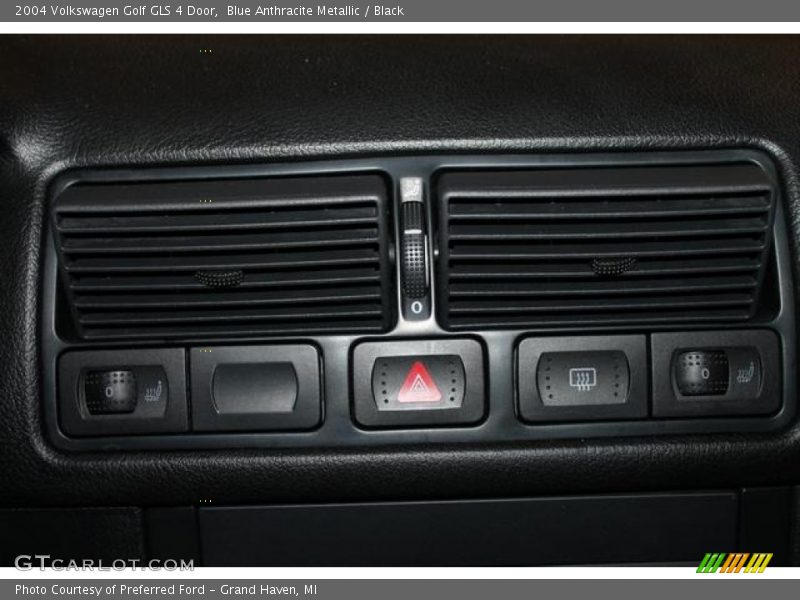 Blue Anthracite Metallic / Black 2004 Volkswagen Golf GLS 4 Door