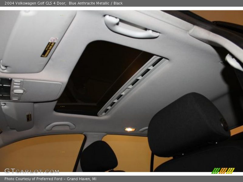 Blue Anthracite Metallic / Black 2004 Volkswagen Golf GLS 4 Door