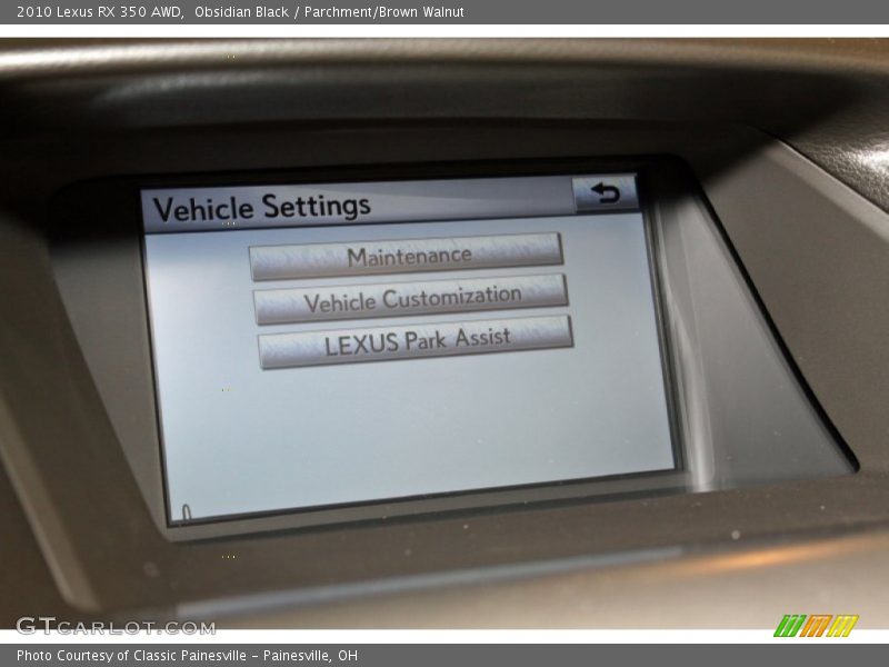 Obsidian Black / Parchment/Brown Walnut 2010 Lexus RX 350 AWD