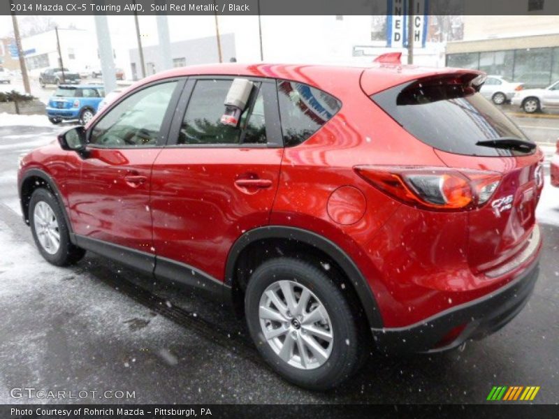 Soul Red Metallic / Black 2014 Mazda CX-5 Touring AWD