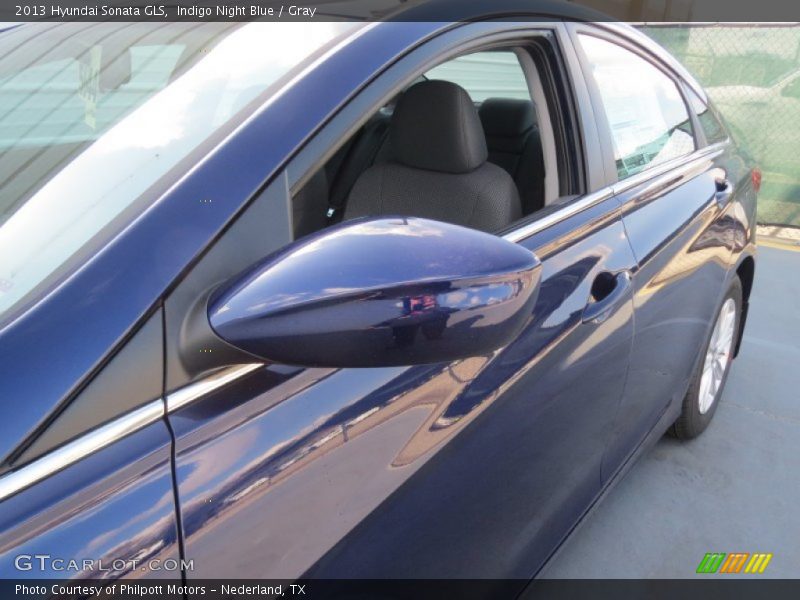 Indigo Night Blue / Gray 2013 Hyundai Sonata GLS