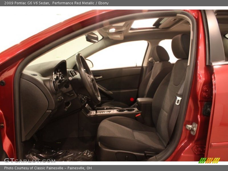 Performance Red Metallic / Ebony 2009 Pontiac G6 V6 Sedan