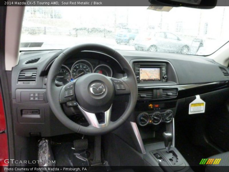 Soul Red Metallic / Black 2014 Mazda CX-5 Touring AWD