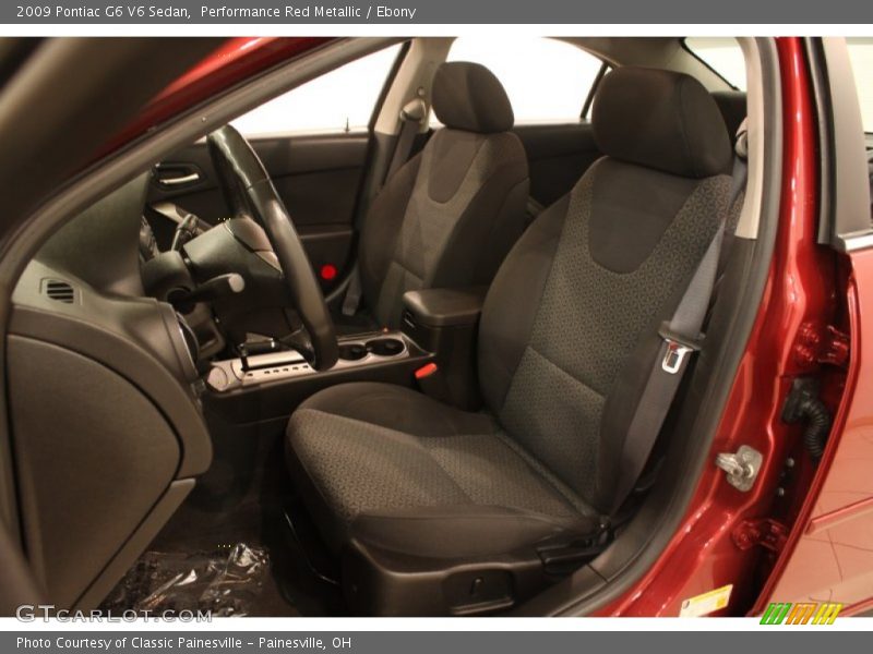  2009 G6 V6 Sedan Ebony Interior