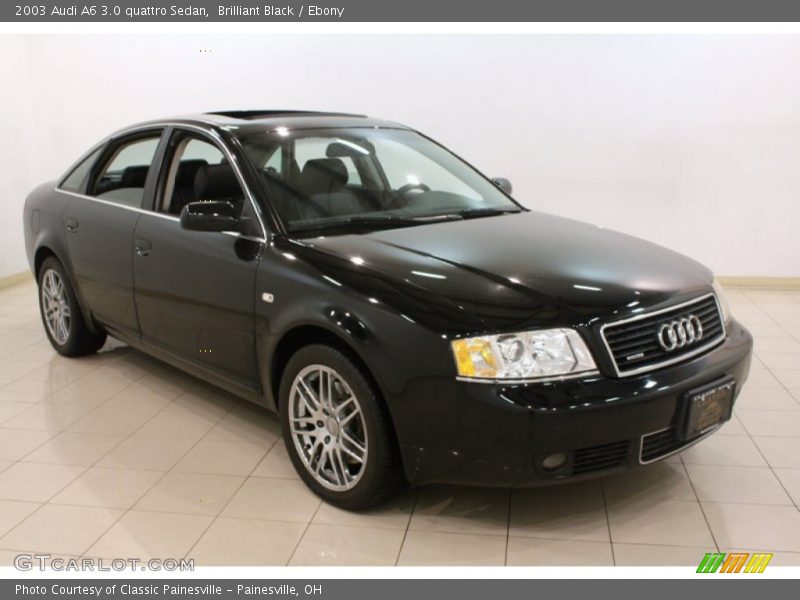Brilliant Black / Ebony 2003 Audi A6 3.0 quattro Sedan