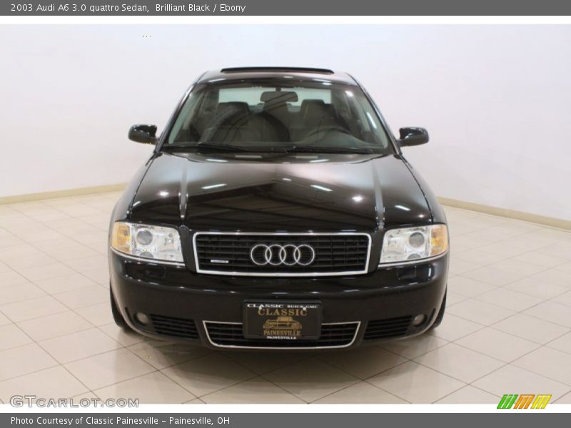 Brilliant Black / Ebony 2003 Audi A6 3.0 quattro Sedan
