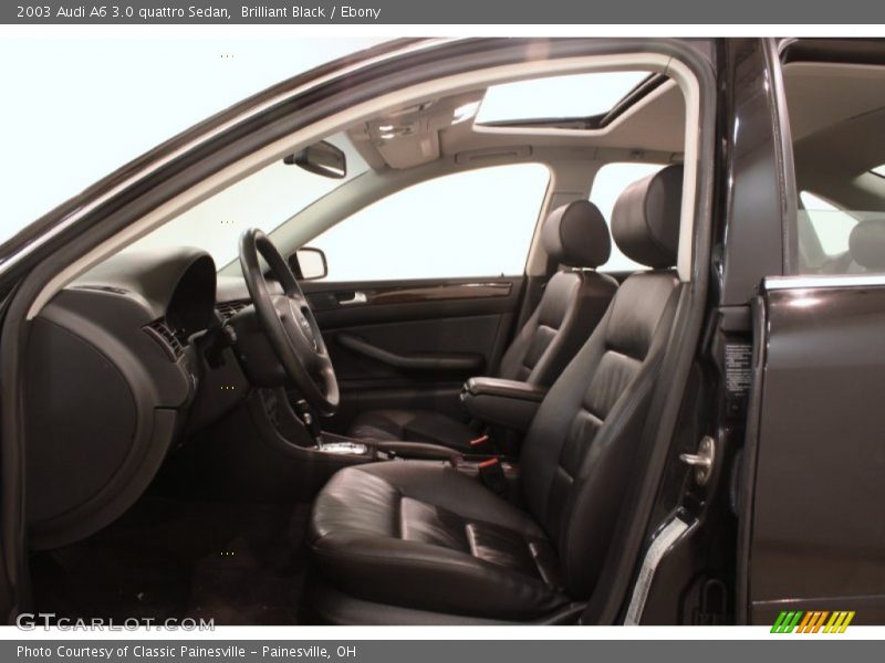  2003 A6 3.0 quattro Sedan Ebony Interior