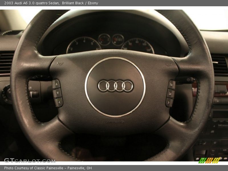 Brilliant Black / Ebony 2003 Audi A6 3.0 quattro Sedan