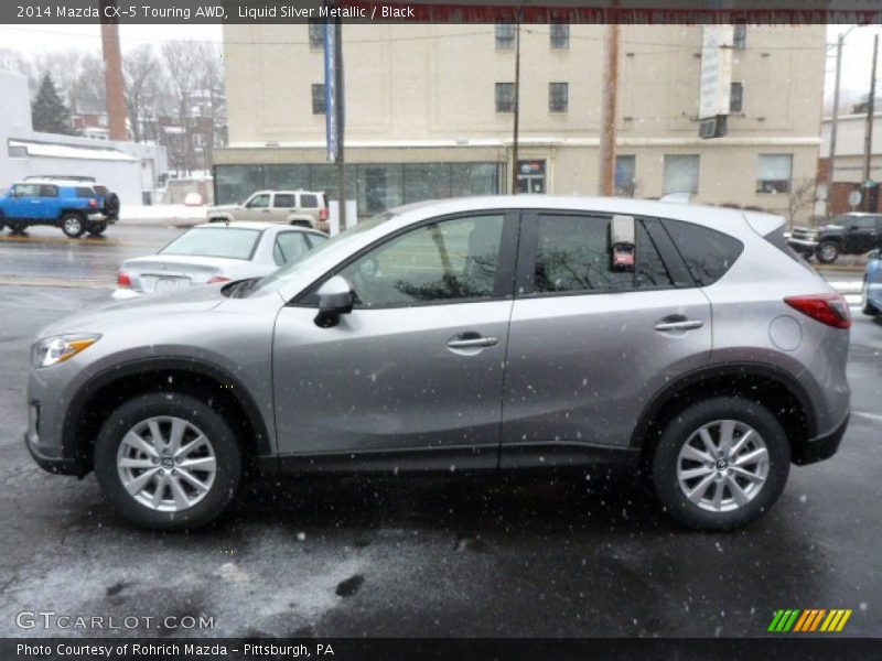 Liquid Silver Metallic / Black 2014 Mazda CX-5 Touring AWD