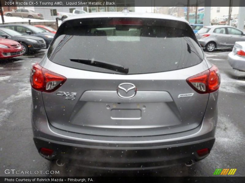 Liquid Silver Metallic / Black 2014 Mazda CX-5 Touring AWD