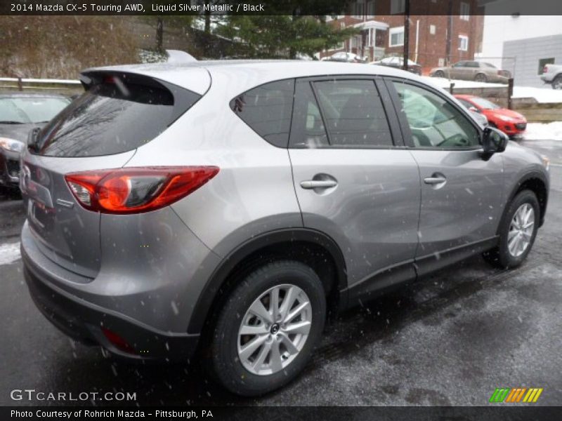 Liquid Silver Metallic / Black 2014 Mazda CX-5 Touring AWD