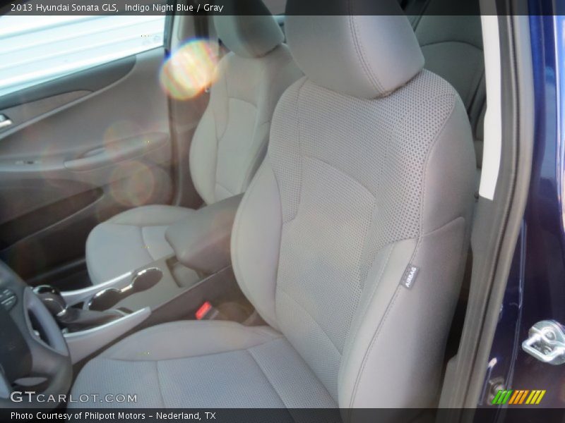 Indigo Night Blue / Gray 2013 Hyundai Sonata GLS