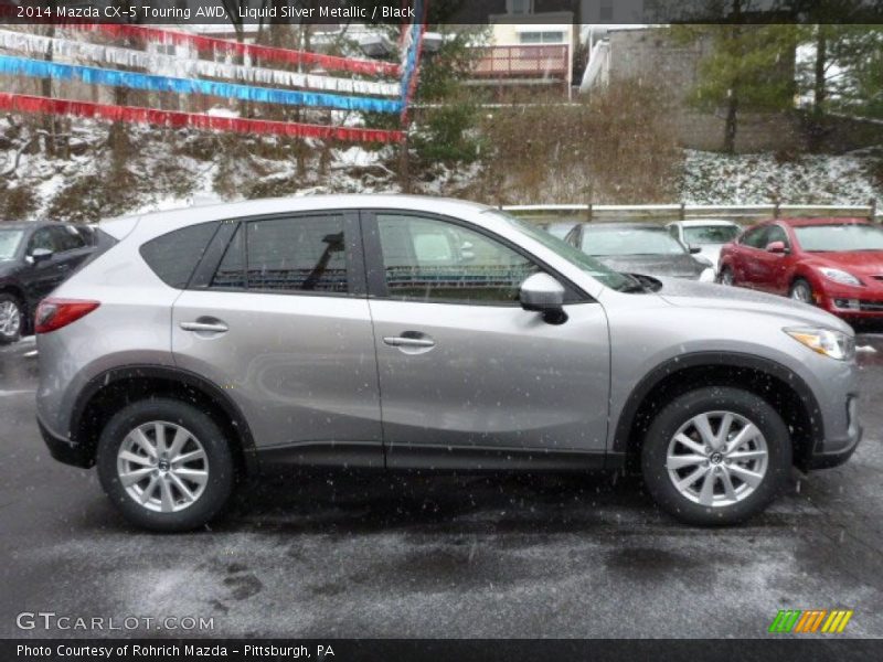 Liquid Silver Metallic / Black 2014 Mazda CX-5 Touring AWD